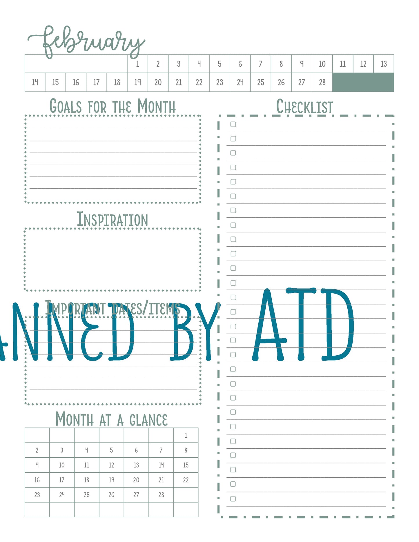 Regular Student Teacher Planner